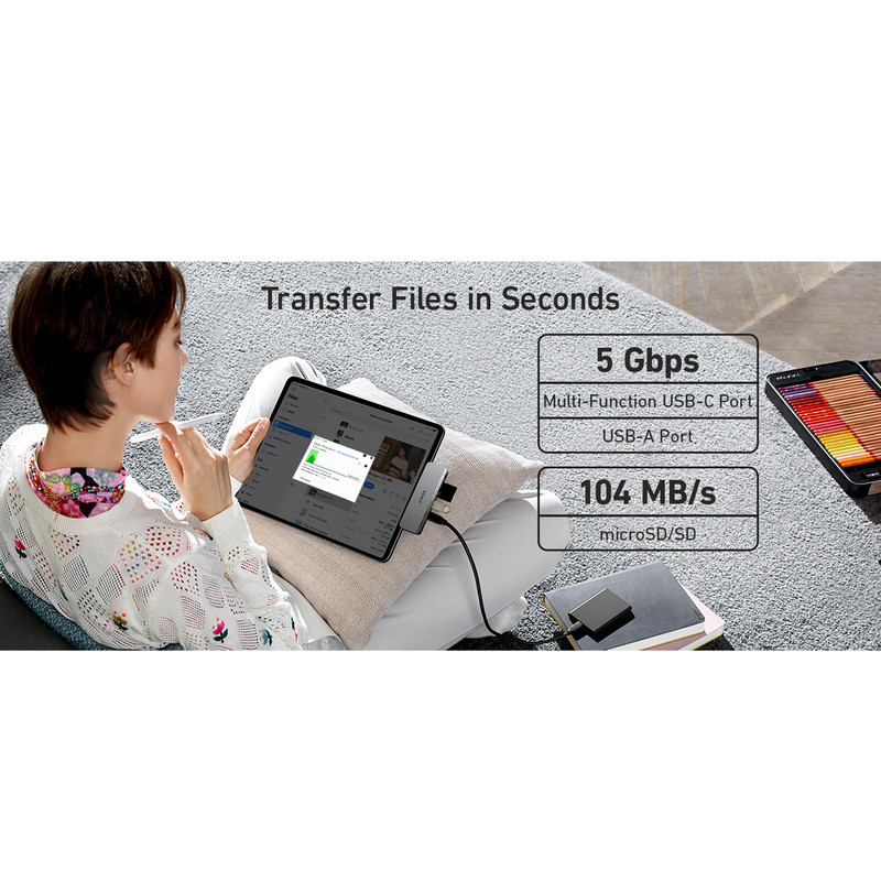 هاب 6 پورت USB-C انکر مدل Anker 541 USB-C Hub 6-in-1