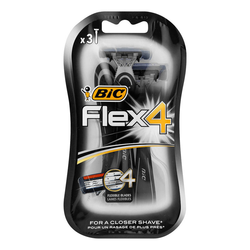 خود تراش بیک مدل Flex 4 بسته 3 عددی
