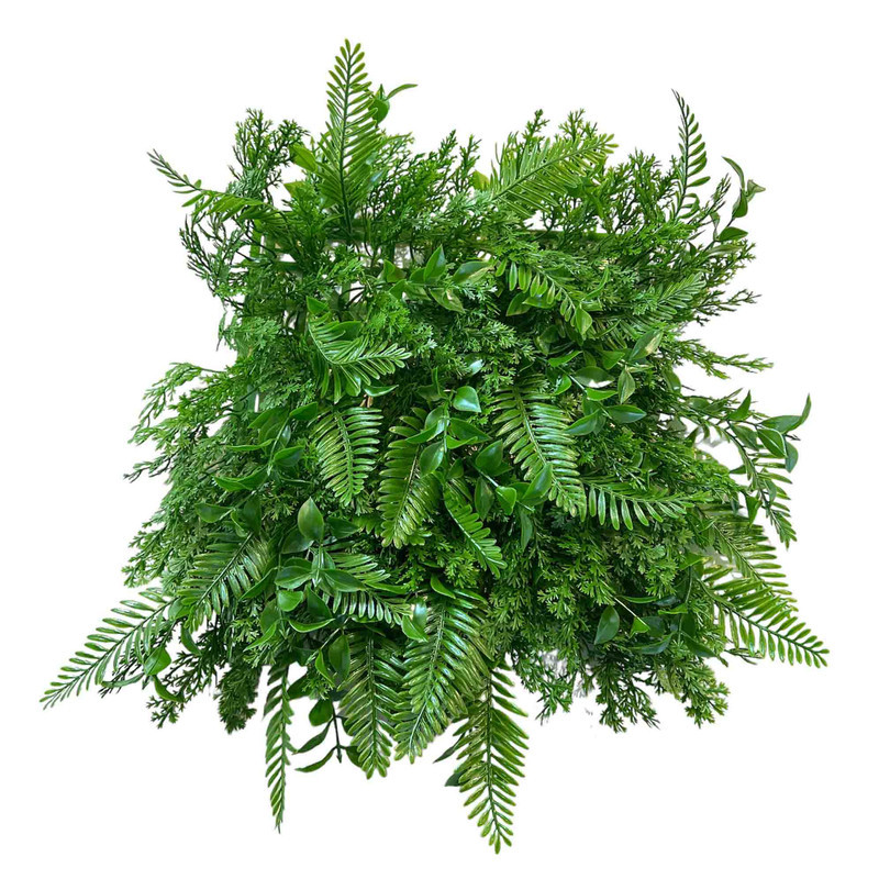 چمن مصنوعی مدل دکور سبز آکواریومی طرح سیکات سرو سایز 25x25 سانتی متر