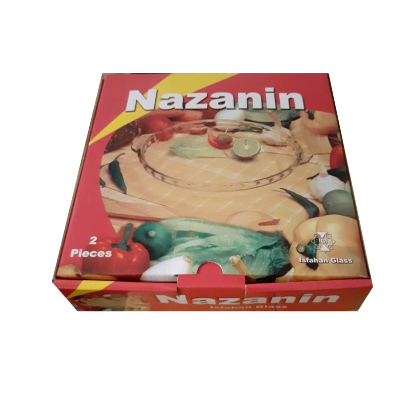 ظرف پخت شیشه و بلور اصفهان مدل نازنین 746 بسته 2 عددی