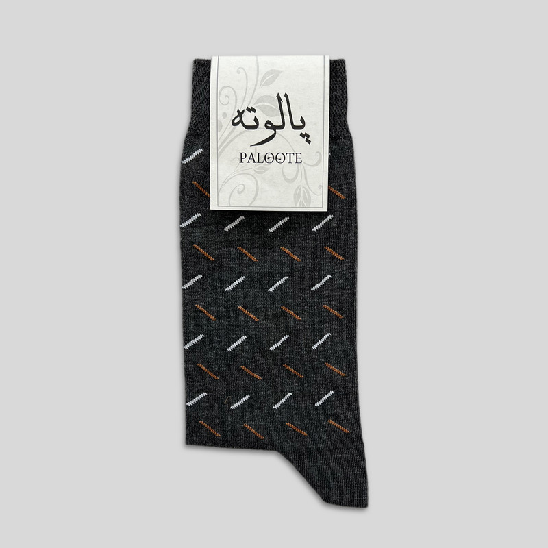 جوراب ساق بلند مردانه پالوته طرح راه‌راه مدل P3