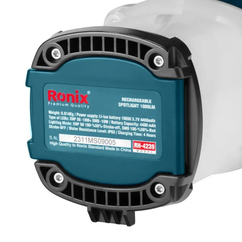 نورافکن دستی رونیکس مدل 4239R͏H͏-1000LM با نور مهتابی