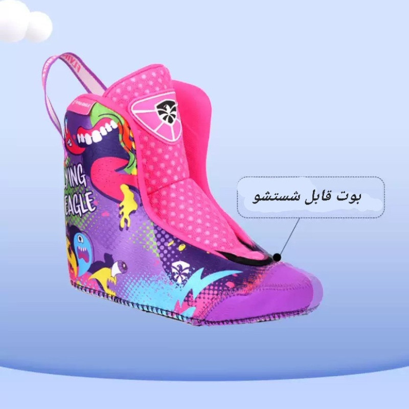 اسکیت کفشی فلاینگ ایکل مدل S3 به همراه کلاه و لوازم ایمنی و کیف اسکیت
