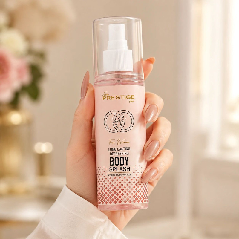 بادی اسپلش زنانه نیو پرستیژ کالر مدل Gucci Bamboo حجم 200 میلی‌لیتر
