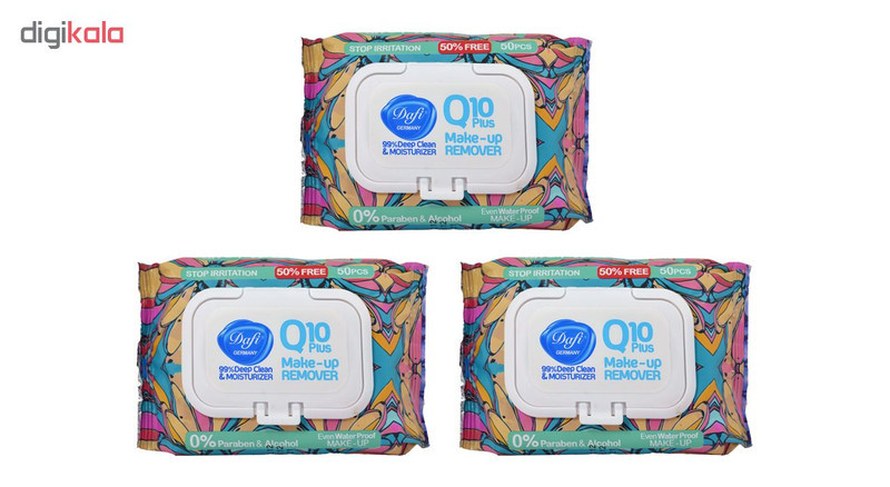 دستمال مرطوب دافی مدل 1 Q10 Stop irritation مجموعه 3 عددی