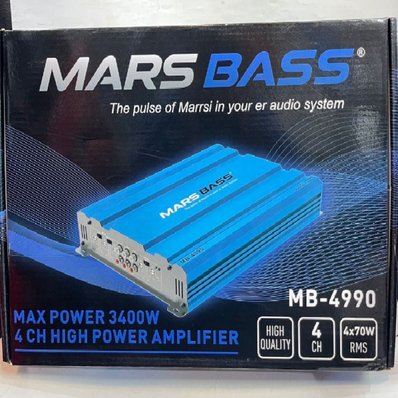 آمپلی فایر خودرو 4 کانال مدل MARS BASS 4*70
