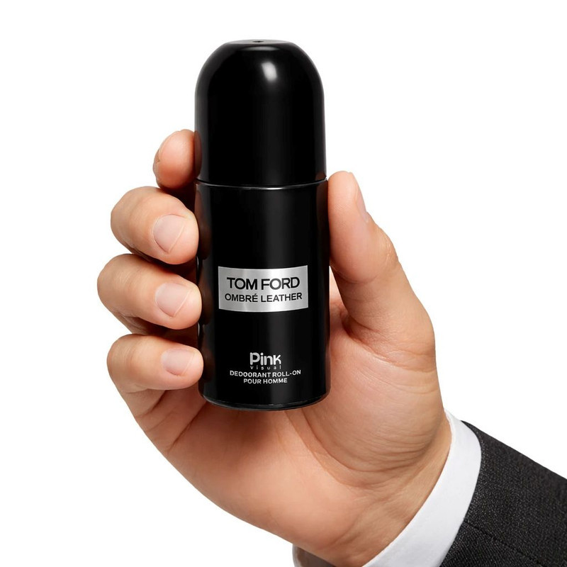 رول دئودورانت مردانه پینک ویژوآل مدل Tom Ford Ombre Leather حجم 60 میلی‌لیتر