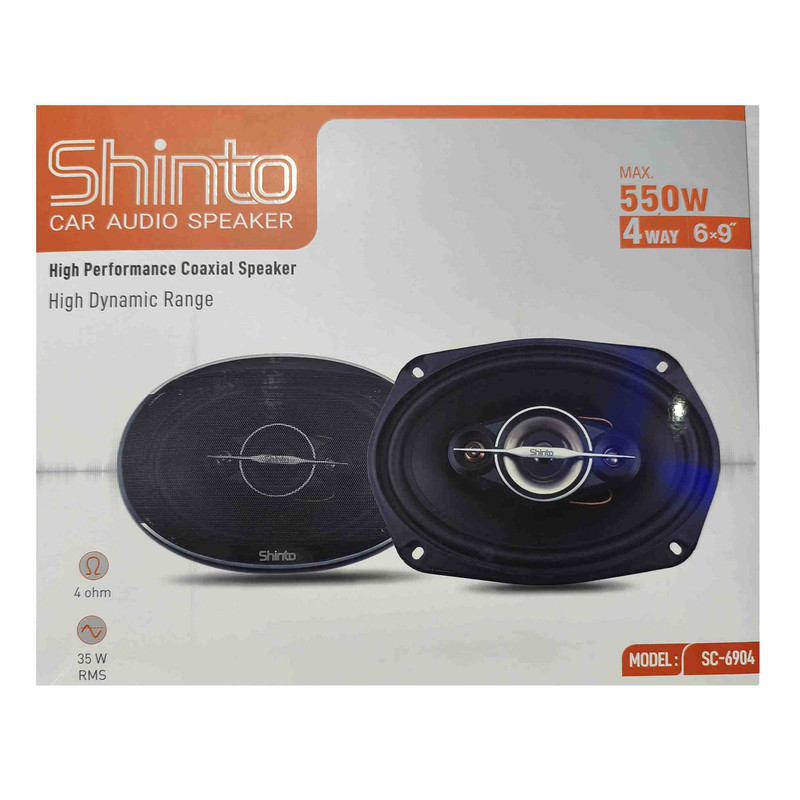اسپیکر پشت خودرو شینتو مدل sc-6904 سایز 6×9 اینچ بسته دو عددی