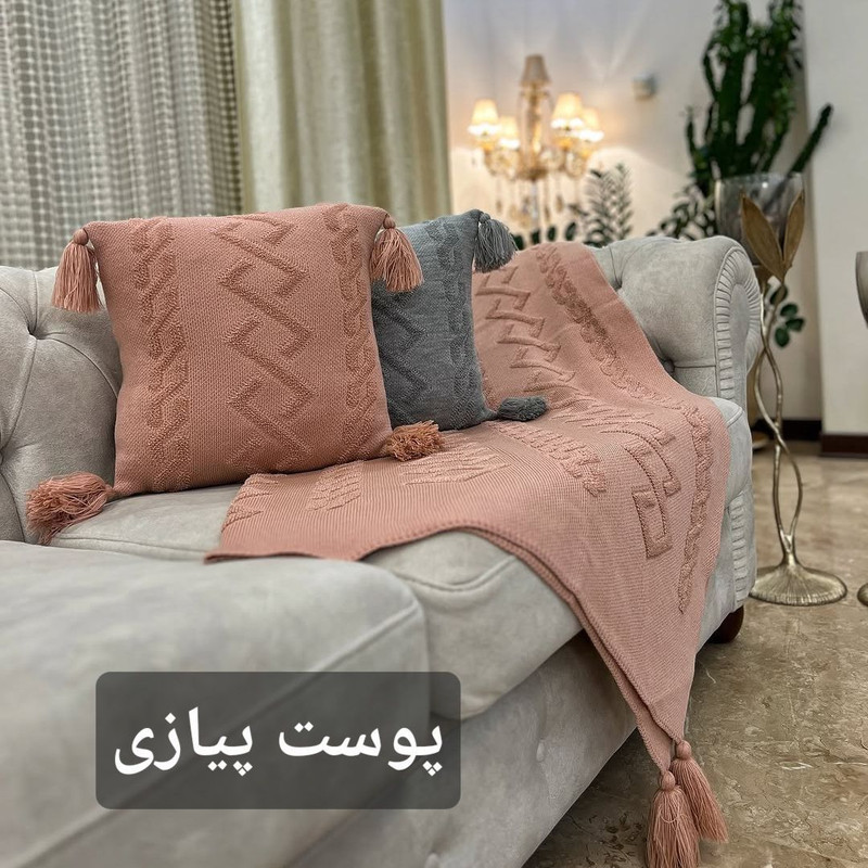 کاور کوسن مدل پانچدوزی ایران سایز 40×40 سانتی متر