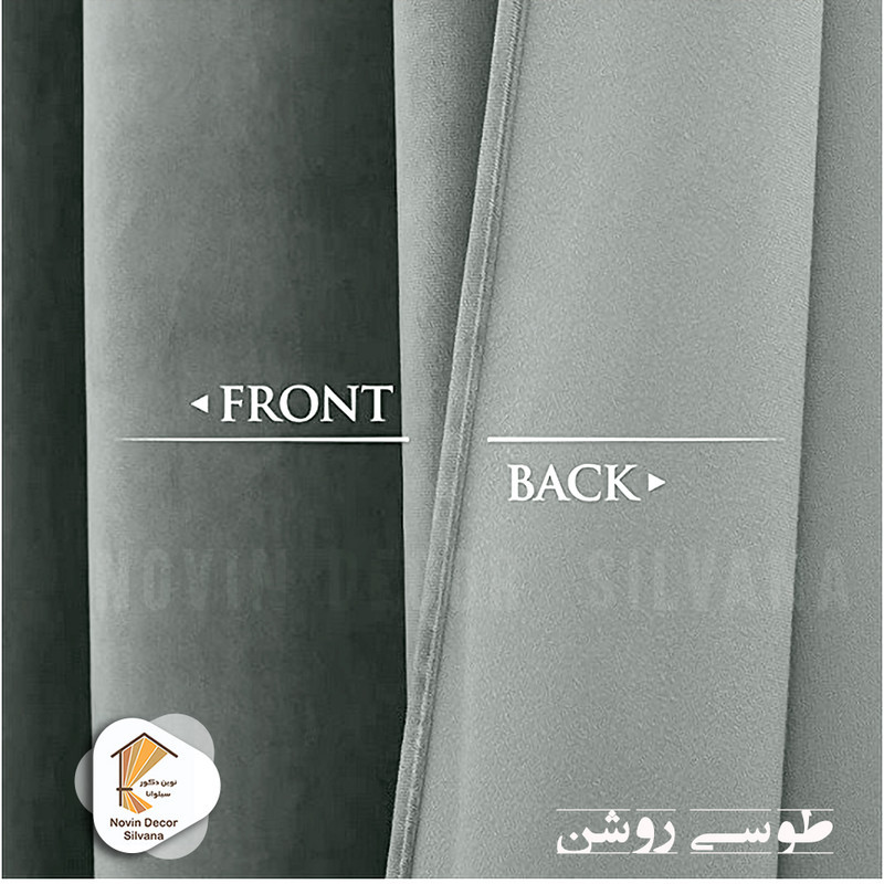 پرده نوین دکور سیلوانا مدل مخمل کالیفرنیا 28 سایز 280x140 سانتی‌متر