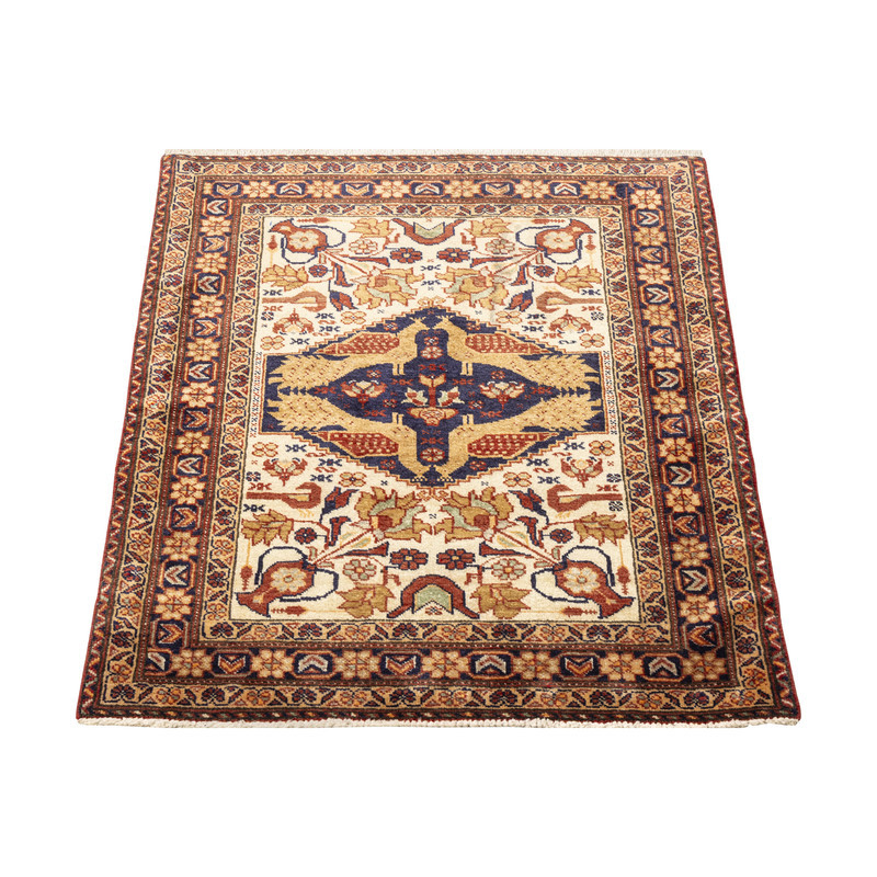 فرش دستبافت نیم متری طرح بلوچ کد 29P645 زمینه کرم