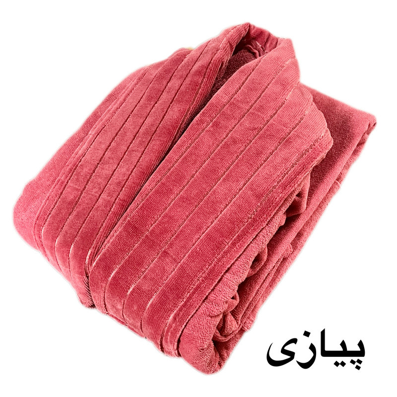 حوله پالتویی آقای کاریزما طرح یقه ابریشم مدل نواری سایز 125 مناسب برای قد 160 الی 185 سانتی متر