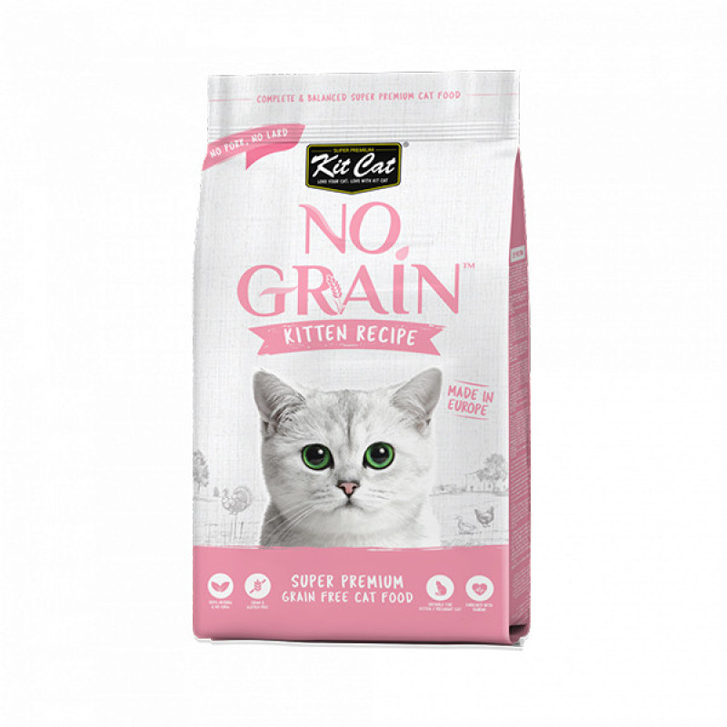 غذای خشک بچه گربه کیت کت مدل No Grain Kitten Recipe طعم مرغ وزن 1 کیلوگرم
