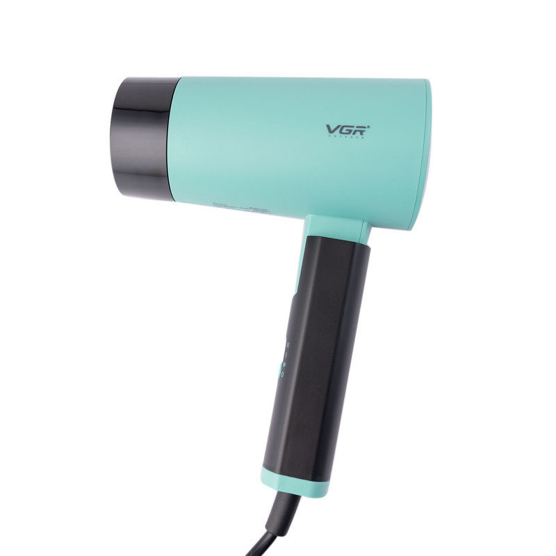 سشوار مسافرتی 1600 وات وی جی ار مدل V-426، موتور DC، وزن 600 گرم، المنت فلز، دارای سری متمرکز‌کننده باریک با ویژگی صاف‌کنندگی، با قابلیت باد سرد