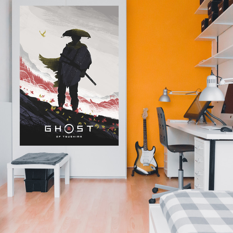 تابلو شاسی مدل گیمینگ گوست اف سوشیما ghost of tsushima کد 1264