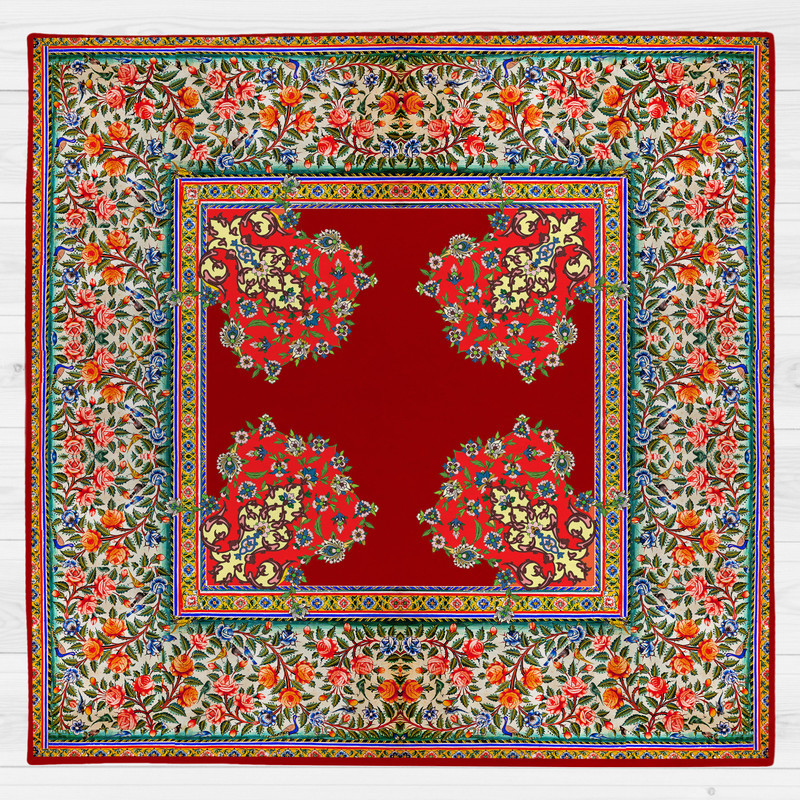 رومیزی طرح گل ریز کد 9987
