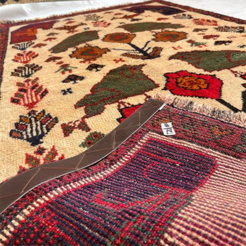 فرش دستباف دو متری مدل بلوچ کد HA_23 زمینه کرم