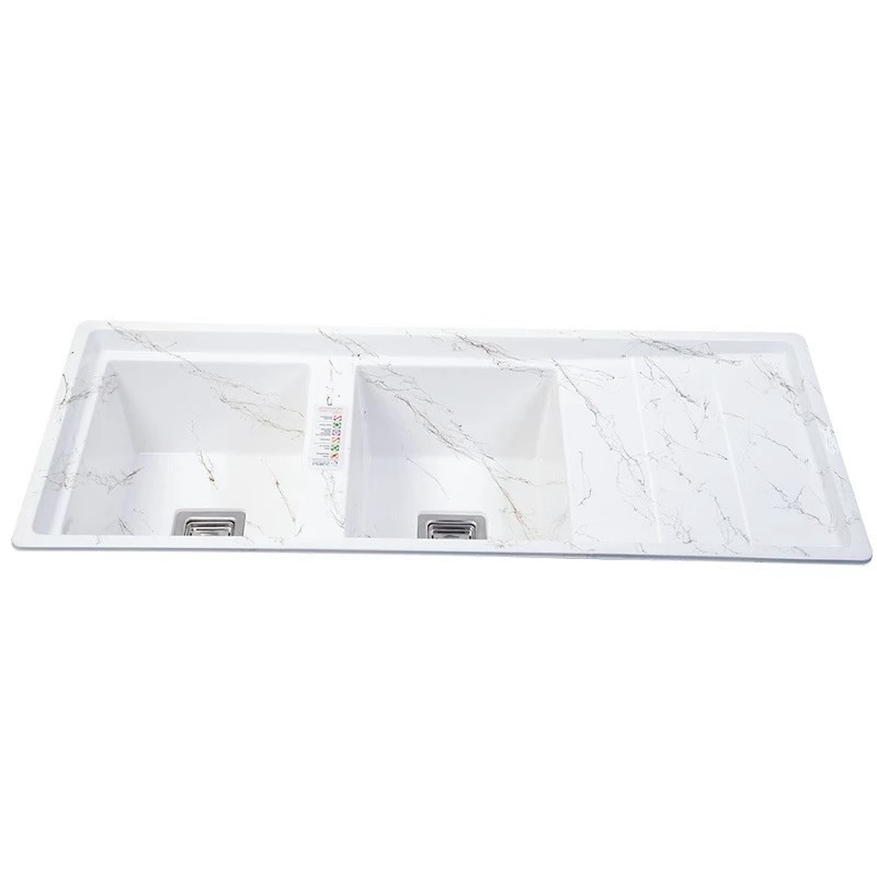 سینک ظرفشویی گرانیت توکار دو لگنه مدل 120S-RGTL