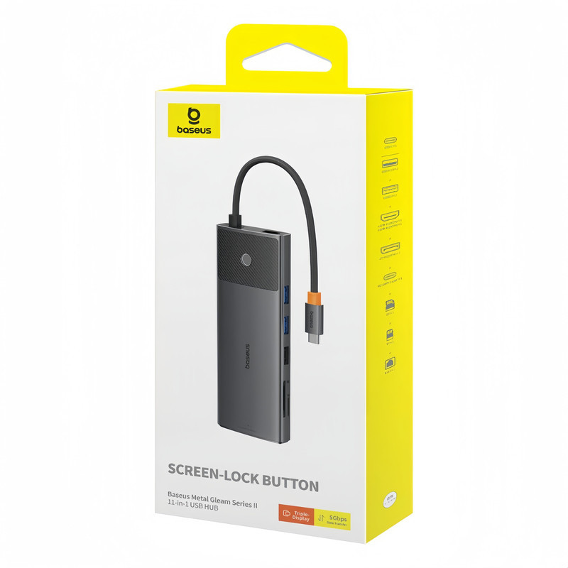 هاب 11 پورت USB-C بیسوس مدل BS-OH098