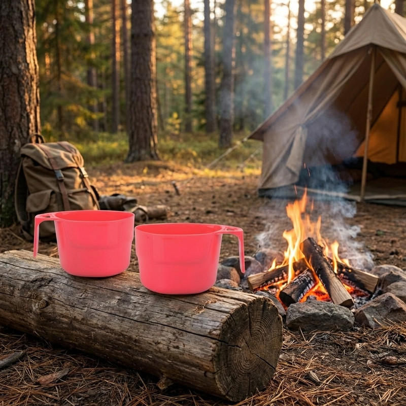 لیوان سفری مدل life camp e1 بسته دو عددی