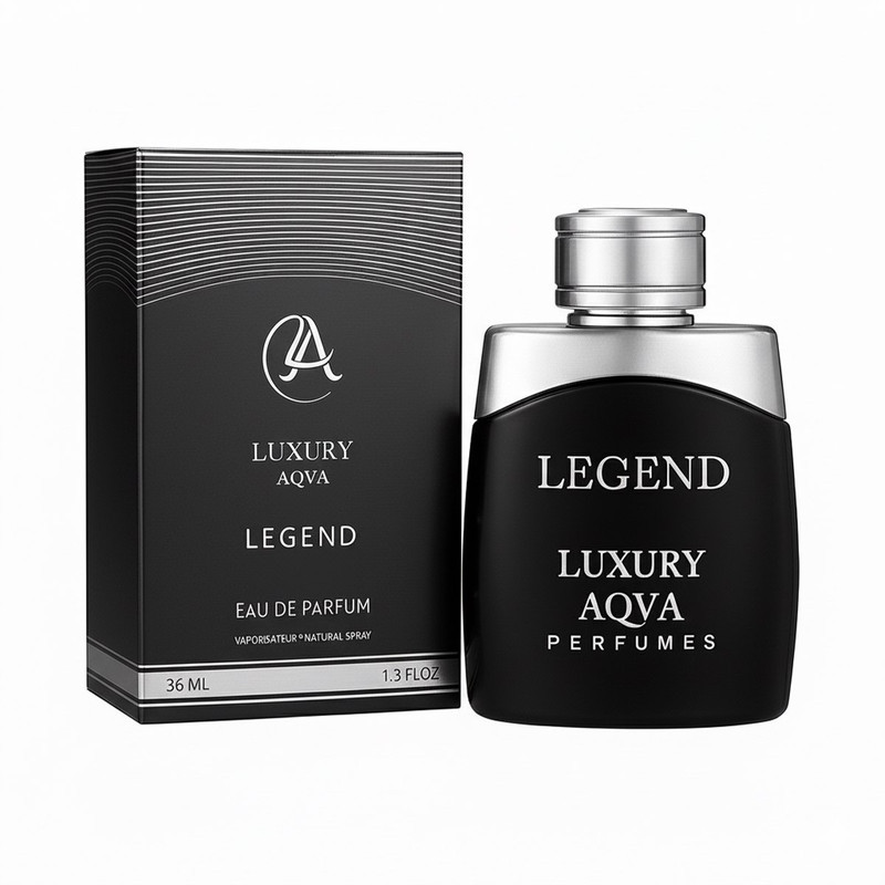 ادو پرفیوم مردانه لاکچری آکوا مدل LEGEND با رایحه خنک حجم 36 میلی لیتر