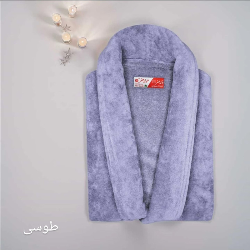 حوله پالتویی حوله هنر مدل تن پوش طرح ساده کد 02 سایز 125