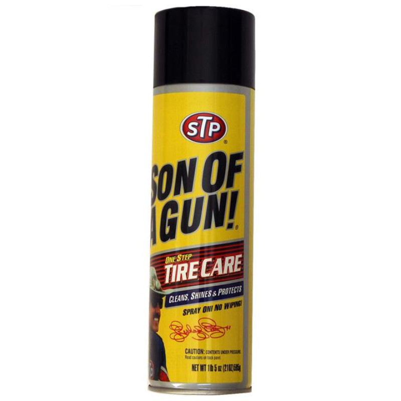 اسپری تمیز کننده لاستیک خودرو اس تی پی کد stp3 حجم 595 میلی لیتر بسته 2 عددی