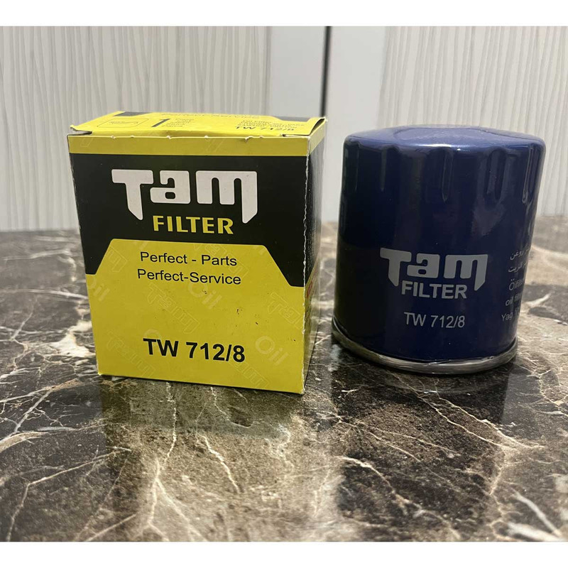 فیلتر روغن خودرو تام مدل TW 7128 مناسب برای سمند  پژو پارس به همراه فیلتر هوا و کابین و فیلتر بنزین