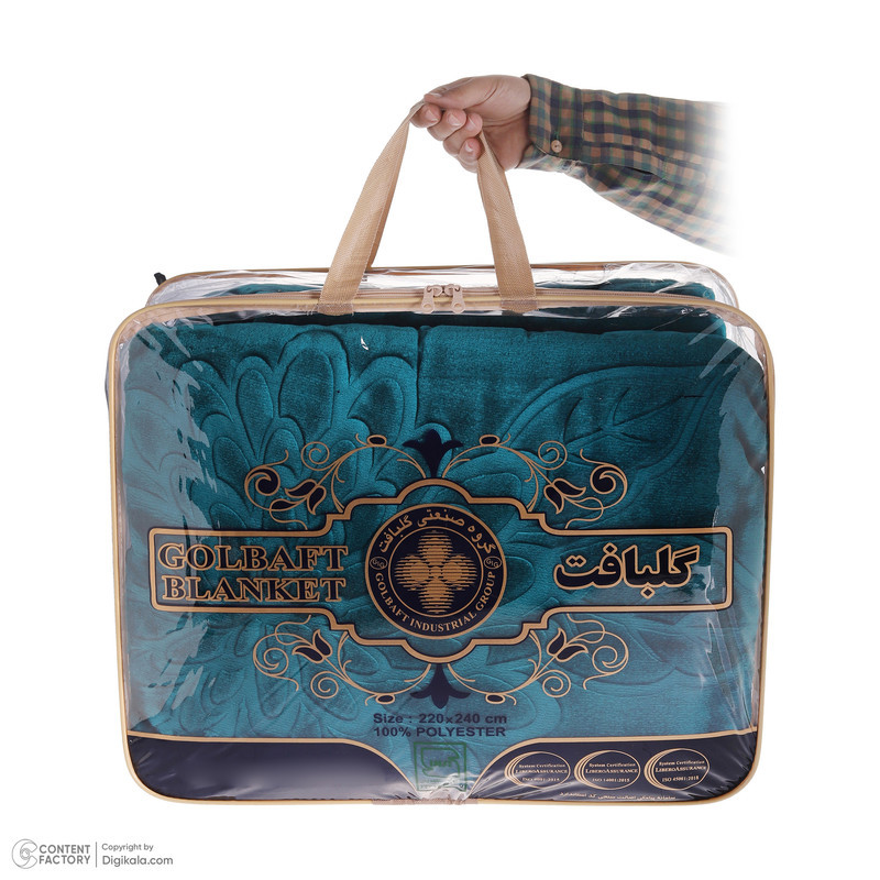 پتو 2 نفر گلبافت مدل 01 سایز 240x220x2 سانتی‌متر