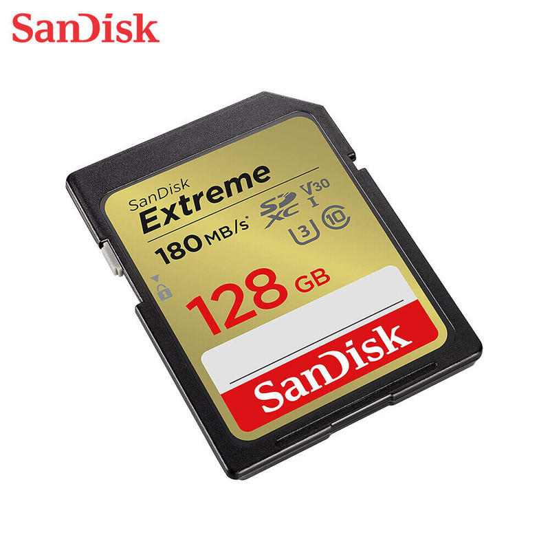 کارت حافظه SDXC سن دیسک مدل Extreme کلاس 10 استاندارد UHS-I U3 سرعت 180MBps ظرفیت 128 گیگابایت