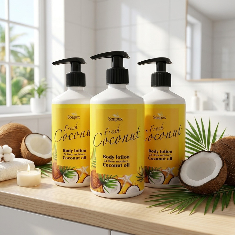 لوسیون بدن سوپکس مدل Coconut oil حجم 350 میلی لیتر مجموعه 3 عددی