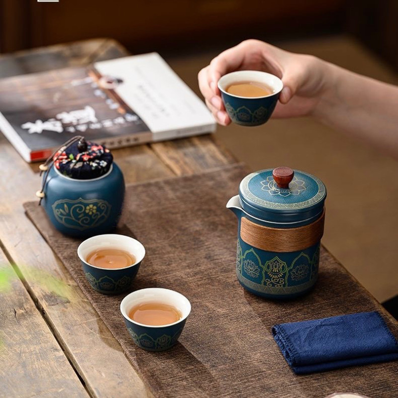 ست هدیه اشن مدل Herbal Tea طرح سرویس چای خوری