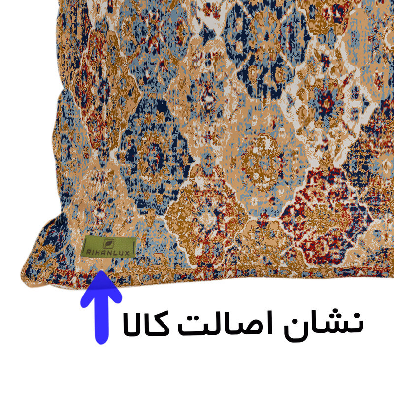 کاور کوسن ریحانلوکس مدل طرحدار کد RH121 سایز 43*43 سانتی متر مجموعه دو عددی