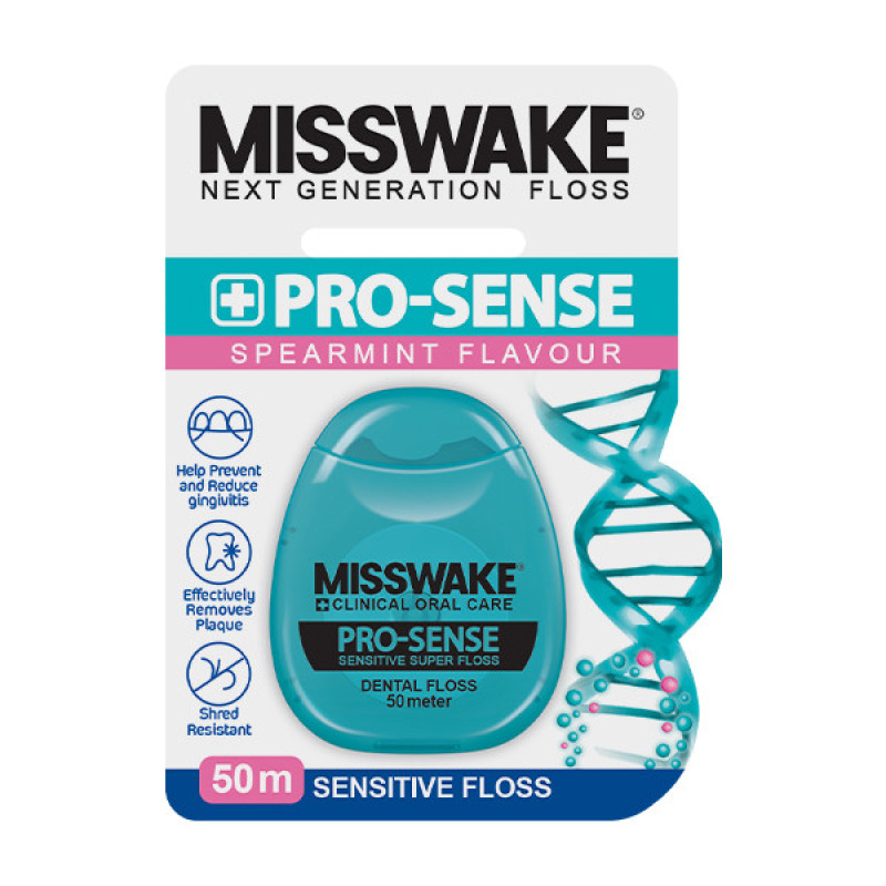 دهان شویه میسویک مدل Sensitive Care حجم 400 میلی لیتر به همراه نخ دندان مدل Pro Sense