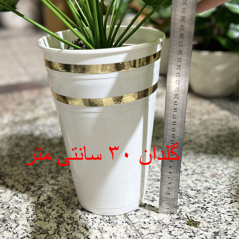 گلدان به همراه درختچه مصنوعی مدل پرنده بهشتی کد 24