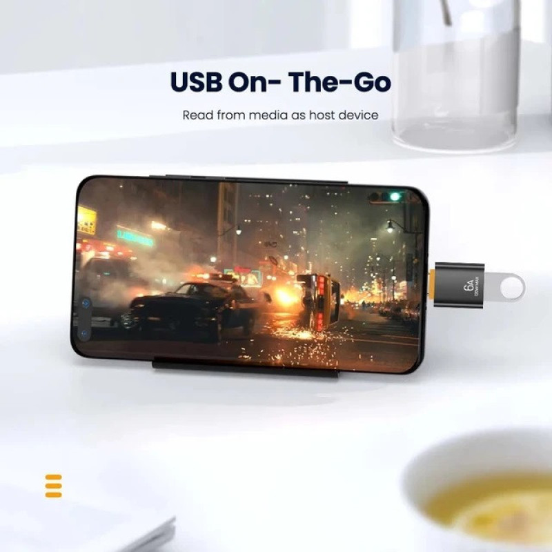 مبدل USB-C به USB 3.0 مدل OTG-6A-120W