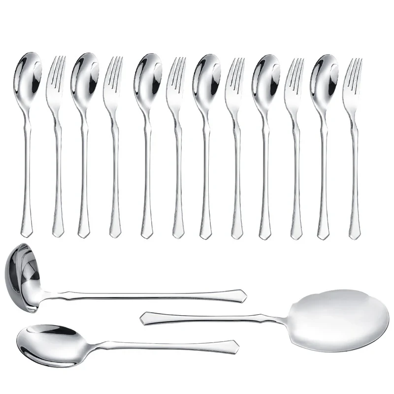 سرویس قاشق و چنگال 15 پارچه جی فی نی مدل G-257