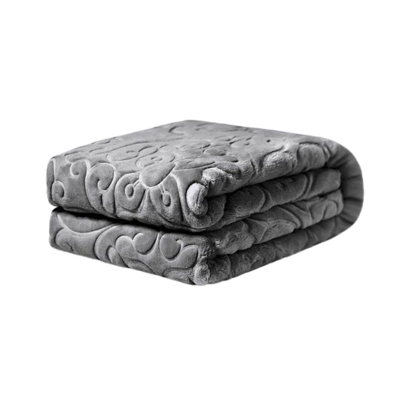 پتو یک نفره گلبافت مدل الوان گل برجسته کد 60078 سایز 220x160 سانتی‌متر