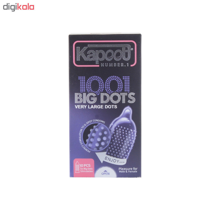 کاندوم کاپوت مدل BIG DOTS بسته 10 عددی
