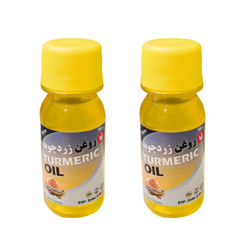 روغن زردچوبه پامکا مدل پایه حجم 60 میلی لیتر مجموعه 2 عددی