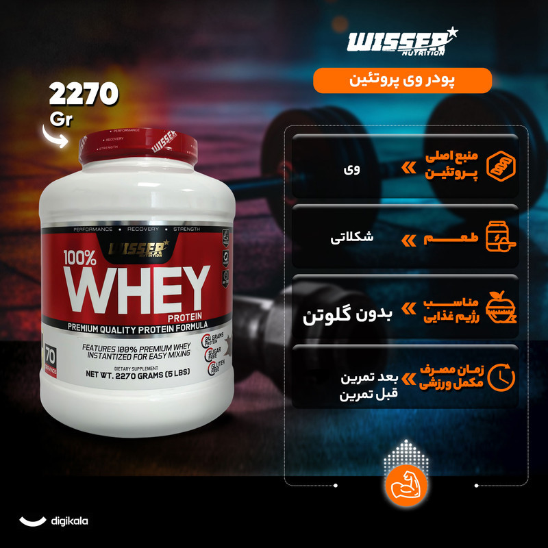 پودر وی پروتئین ویثر - 2270 گرم