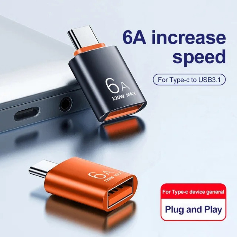 مبدل USB-C به USB 3.0 مدل OTG-6A-120W