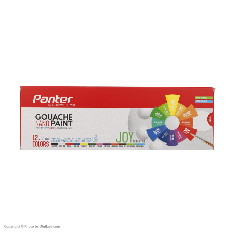 گواش 12 رنگ پنتر کد GP-711-12