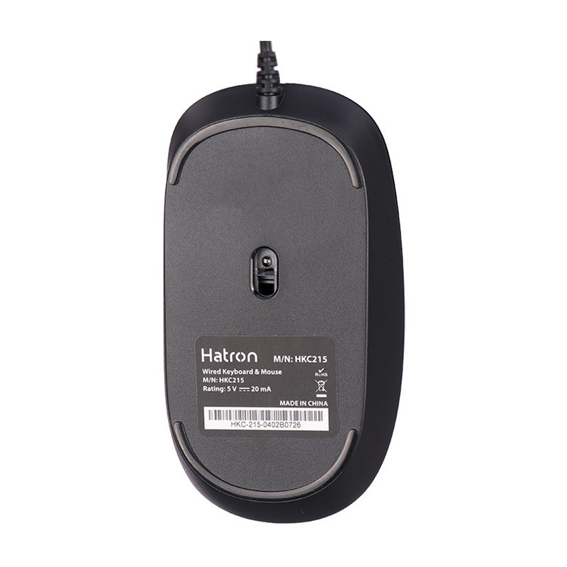 کیبورد و ماوس هترون مدل HKC215، سوییچ ممبران، Full-size