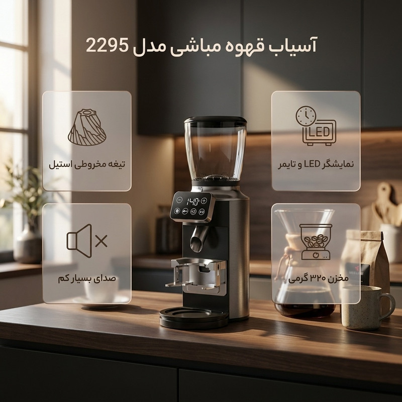 آسیاب قهوه مباشی مدل 2295