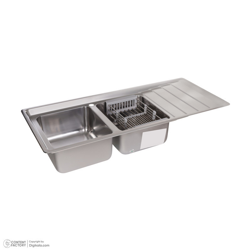سینک ظرفشویی استیل بیمکث مدل R-4400 توکار