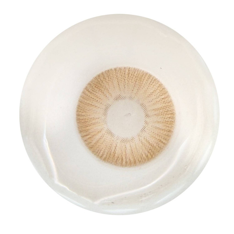 لنز چشم رویال ویژن مدل CHANEL BROWN کد 34 رنگ قهوه ای رگه دار بدون دور