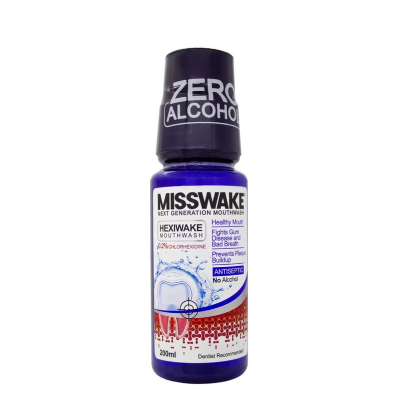دهان شویه میسویک مدل HEXIWAKE حجم 200 میلی لیتر بسته 2 عددی
