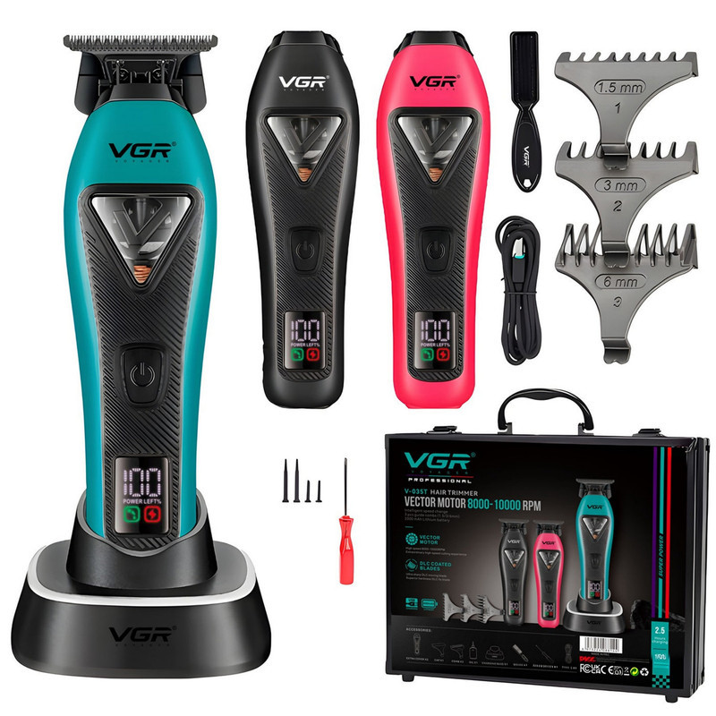 ماشین اصلاح موی سر و صورت شارژی وی جی ار مدل V-035T
