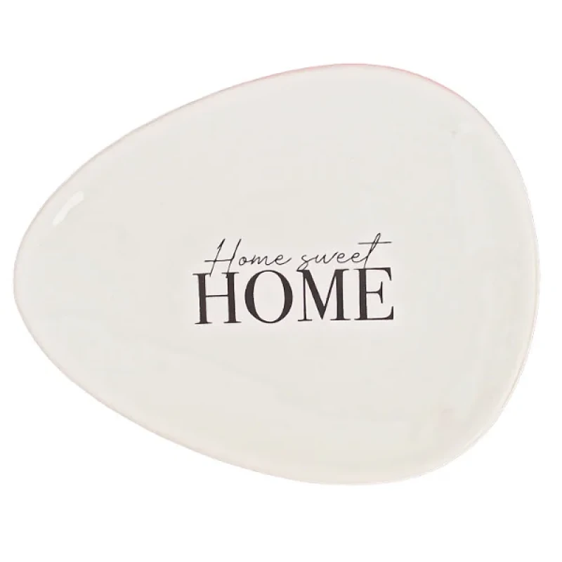 بشقاب مدل مثلثی home sweet مجموعه 6 عددی
